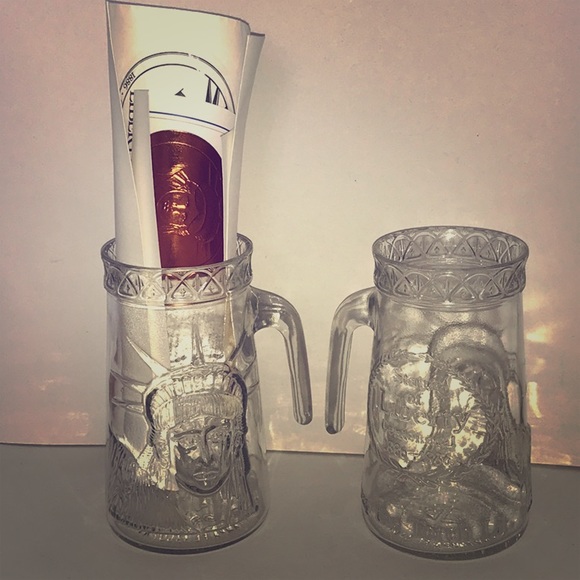 Statue of Liberty Clear Mugs Anchor Tampa Fl - Picture 1 of 7